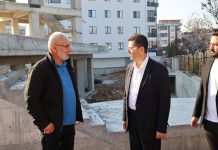 Başkan Çerkez’den Hacı Kazım Boran Camii İnşaatına Yerinde İnceleme