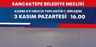 Sancaktepe Belediye Meclisi Kasım Ayı Toplantısı Bugün Gerçekleştiriliyor