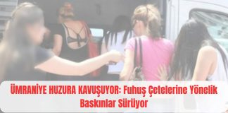 Ümraniye Emniyetinden Fuhuş ve Ahlaka Aykırı Davranışlara Karşı Kapsamlı Operasyon