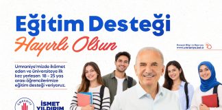 ÜMRANİYE BELEDİYESİ’NDEN ÜNİVERSİTELİ GENÇLERE 20 BİN TL EĞİTİM DESTEĞİ…